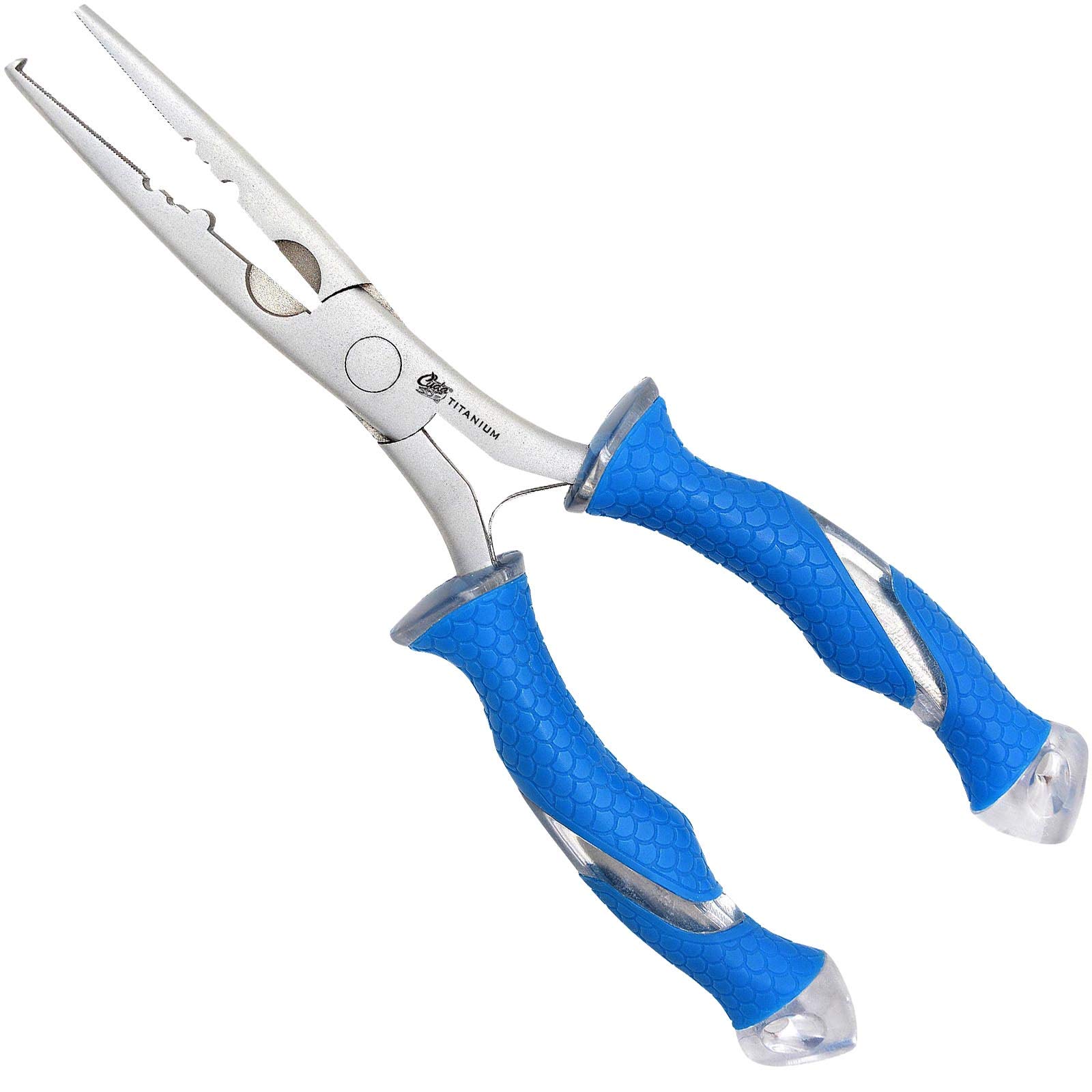 Cuda Freshwater SS Needle Nose Split Ring Pliers - Blue, 7.5-Inch