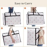 Lifewit 4 Pack 60L Clear Plastic Storage Bags with Handles view 5