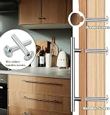 AMLOOPH M4 Door Knobs Screws 35mm 12 Pack Zinc Plated Cabinet Bolts view 7