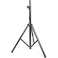 Universal Speaker Stand 6.65 ft DJ Mount PA Loudspeaker Holder Heavy Duty Tripod w/Adjustable Height from 46” to 80” Rated at