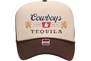 TRENDSNIPERS Cowboys and Tequila Trucker Hat - Premium Snapback for Men and Women - Cowgirl Western Beer Country Trendy
