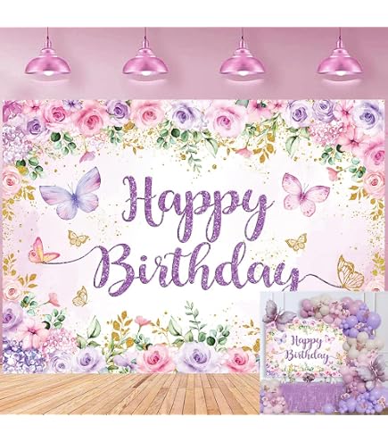 Photo Studio Background Purple Flower Wall Backdrop 7x5ft - Neon Rose ...