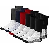 Diamond Star 6 Pairs Merino Wool Socks for Men, Thermal, Moisture-Wicking, Breathable Winter Socks (2 Black, 2 Navy, 2 Grey)