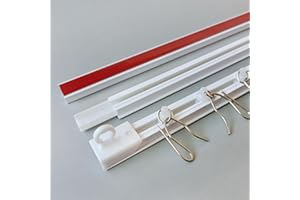 Ontrack Self Adhesive Curtain Track, Ceiling Track Set- No Drill, No Damage, Ceiling Mount, Adhesive Curtain Rod, Easy to ins