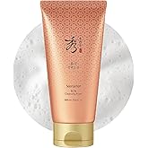 Sooryehan Bon Cleansing Foam (5.4fl oz) - Korean Skincare Herbal Ginseng Cleanser for Hydration & vitality, Reduces Tightness & Dullness. with Jinseng Soapberry™ & Ginseng Bonchodan