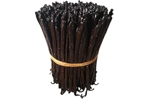 FITNCLEAN HERBS AND SPICES 25 Organic Madagascar Vanilla Beans Grade A/B. Certified USDA Organic. Bulk for Extract and Everything Vanilla| 5"-7" Fresh Whole NON-GMO Bourbon Pods by FITNCLEAN VANILLA.