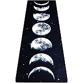nuveti Yoga Mat Print Extra Thick TPE Non Slip Fitness Exercise Mat with Carrying Bag,72