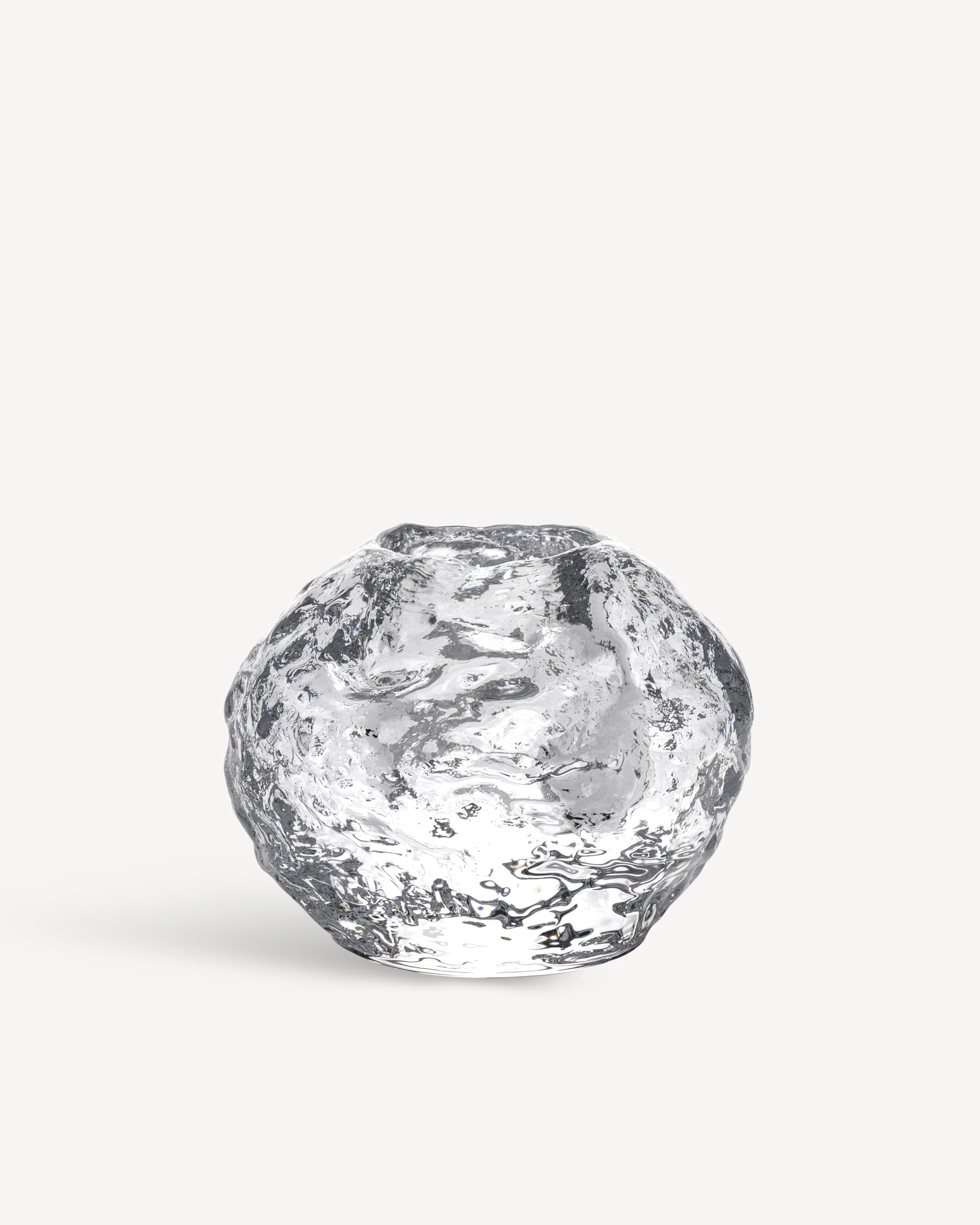 Kosta Boda Snowball Votive, Set of 3, Clear, s: 2.35", m: 2.75", l: 3.5"