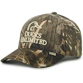 Ducks Unlimited Mossy Oak Cap, Shadow Grass Habitat Hat for Men