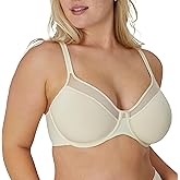 Bali Womens Seamless Underwire Bra, One Smooth U Smoothing Underwire Bras for Women, Convertible Straps, Ultra Light