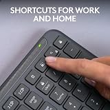 Logitech Signature Slim K950 Wireless Keyboard Graphite UK Layout view 9