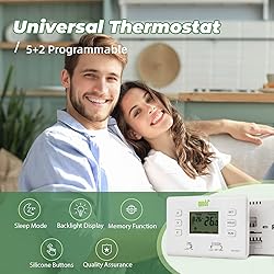 Universal Programmable Thermostat with Large