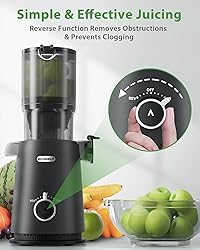 Juicer Machines, ECOSELF Large Feed Chute for