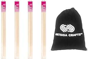 FRANK A. EDMUNDS CO. Frank A. Edmunds Mini Canvas Stretcher Bars 14 Inches x 1/2 Inch 4-Pack with Small Project Bag