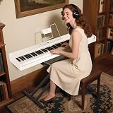 MUSTAR Digital Piano 88 Keys Semi-Weighted with Stand White 800 Tones 80 Demo view 9