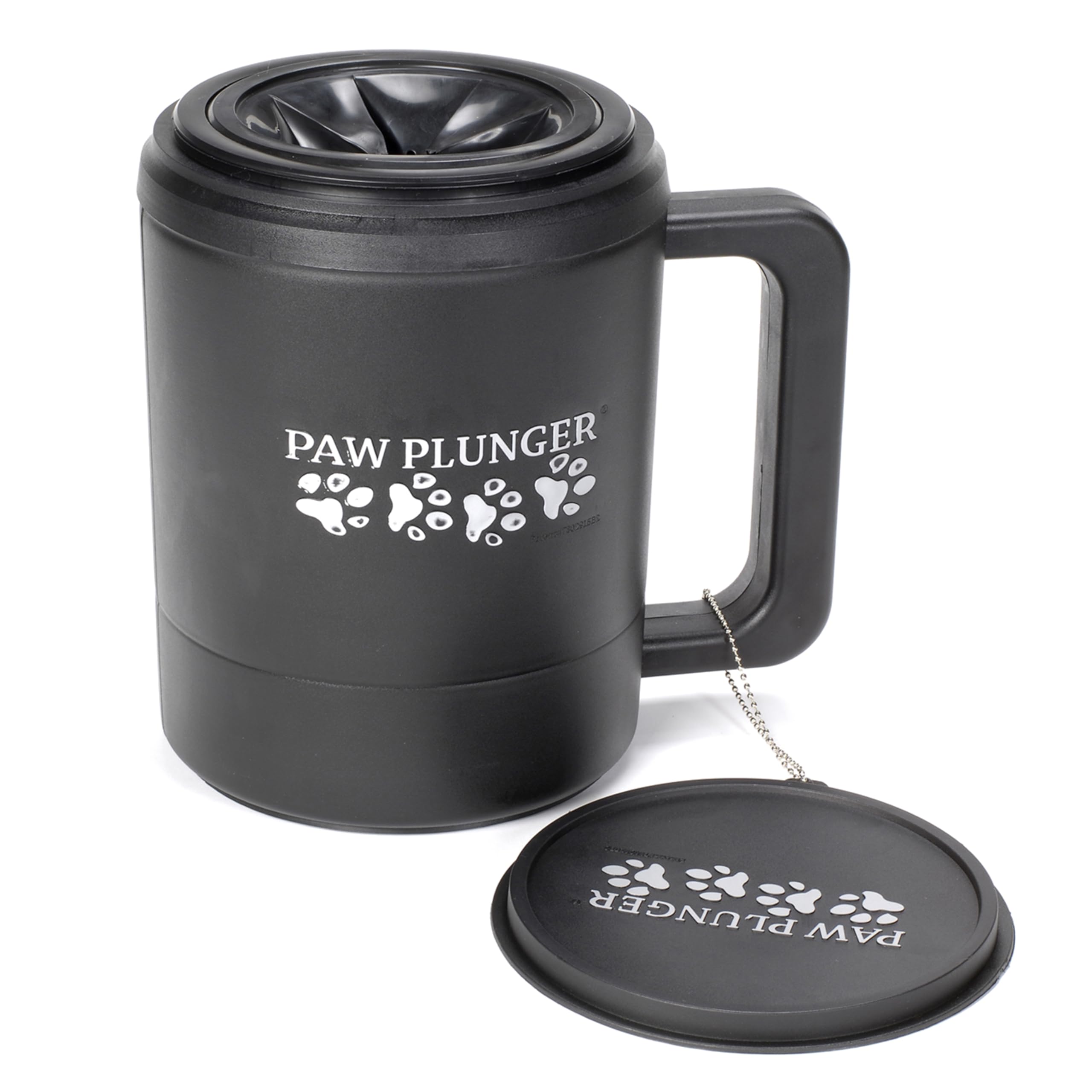 Paw Plunger Large Black Paw Protector/cleaner for pets. The best way to clean the paws of your dog