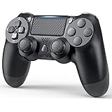 YCCTEAM Wireless Game Controller Compatible with PS-4/ Slim/Pro Console (Jet Black)