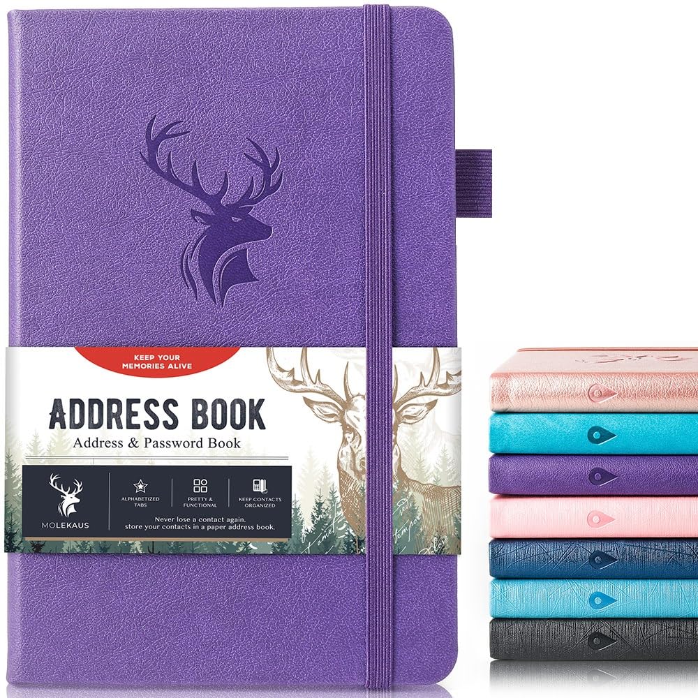 Address Book with Alphabetical Tabs，Hardcover