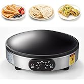 SUYIFAN 16-Inch Electric Saj Maker, 1600W Flatbread &amp; Tortilla Griddle | Convex Nonstick Griddle with 200&deg;F&ndash;460&deg;F Heat Control for Saj Bread, Lavash, Flatbread &amp; Tortillas