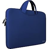 Laptop Bag 15.6 Inch,Durable Slim Briefcase Handle Bag & with Extra Pockets,Notebook Computer Protective Case for Computer Notebook Ultrabook,Collapsible Carrying Handles,Dark blue