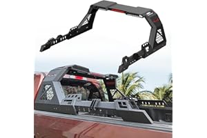 TOKMOWIN Roll Bar for Full Sizes & Mid Size Pickup Trucks,Universal Truck Bed Adjustable Sport Roll Bar Compatible with Toyota Tacoma,Tundra,Ram 1500/2500/3500,Ford F-150/F-250/F-350,Chevy Silverado,GMC Sierra