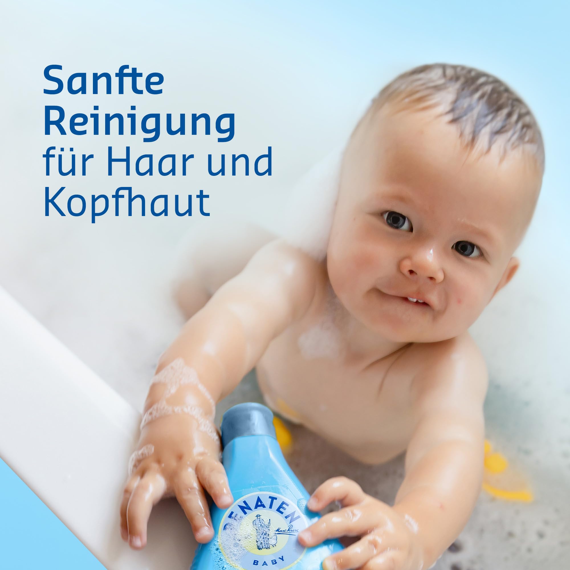 PENATEN Shampoo 400 ml, besonders sanft reinigendes und pflegendes Baby Shampoo, speziell für Neugeborene entwickeltes Haarshampoo ohne Parabene, Sulfate und Farbstoffe, reinigt sanft und ohne Tränen 2