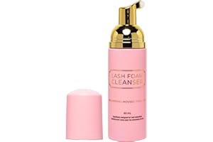 LLBA 60ML Eyelash Extension Cleanser - Lash Shampoo for Lash Extensions, Lash Bath for Dry & Sensitive Skin, Gently Removes A