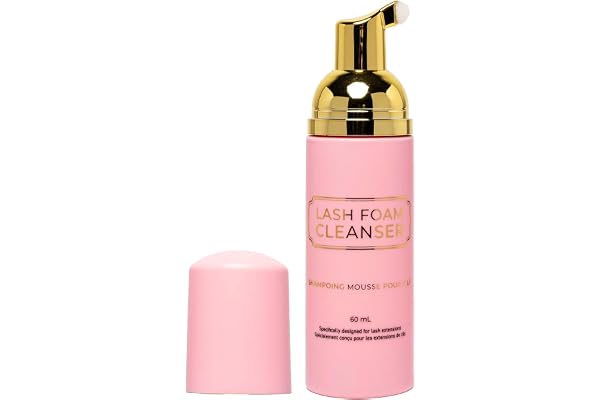 Curacoro Lash Shampoo 60ml, Eyelash Extension Foam Cleanser | Eyelash Shampoo for Dry & Sensitive Skin, Gently Removes Waterp
