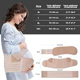 MomTend Pregnancy Support Belt Adjustable No-Slip XL Pelvic Maternity Belly view 4