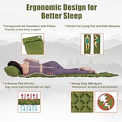 VALEHOWL Sleeping Pad for Camping, 79" x