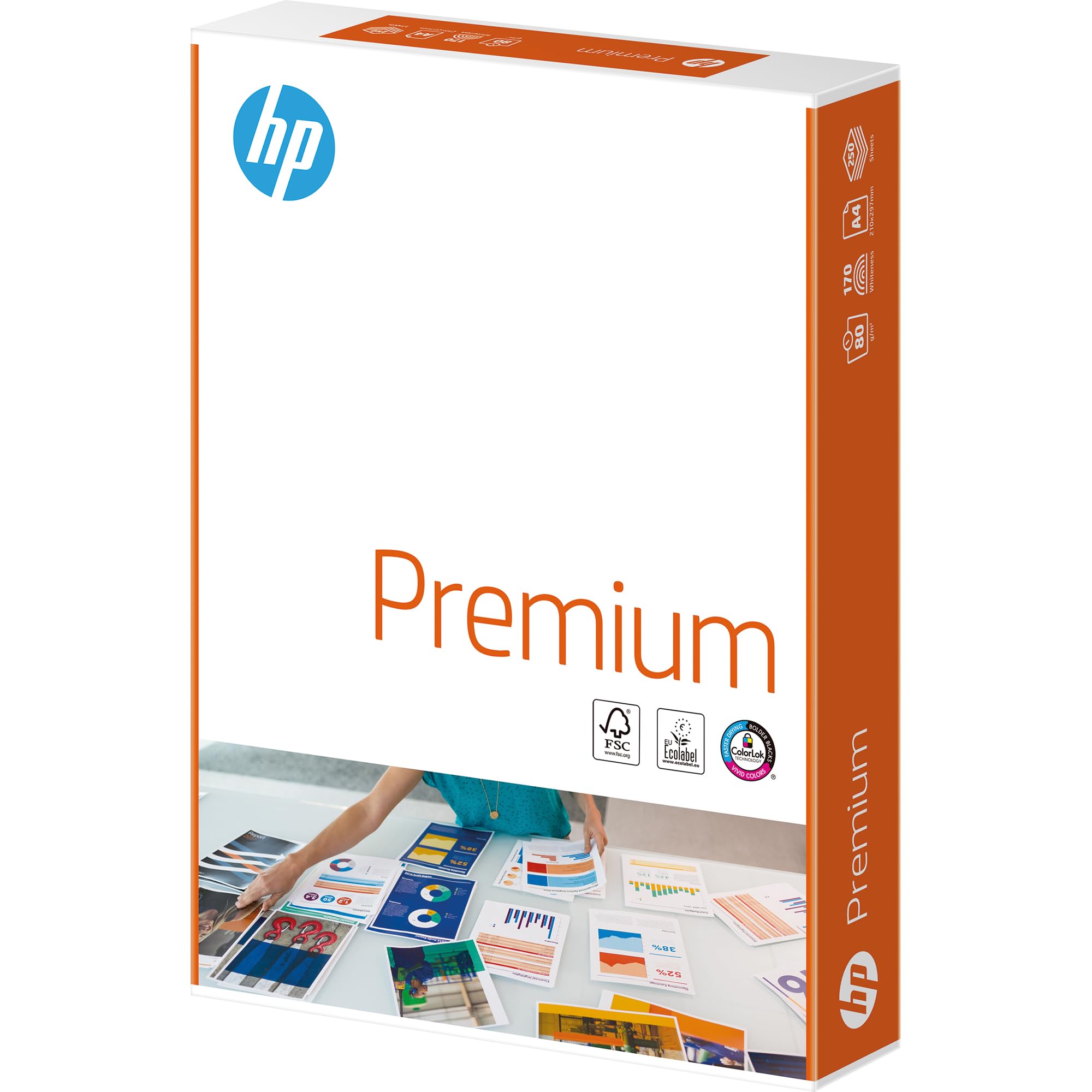 HP Premium Copier Paper A4 80 g 1 x 250. 250 Blatt