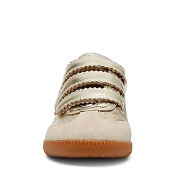 Steve Madden Women's Momentum Sneaker, Gold, 9.5