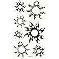 MapofBeauty Sun Temporary Waterproof Body Tattoo Sticker (2 pcs/lot)