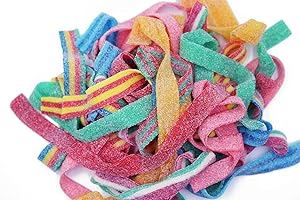 Smarty Stop All Flavor Sour Candy Belt 1 Pound (Blueberry, Apple, Mango, Watermelon, Cherry)