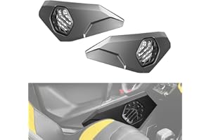 XUTVOTOR 6.5" Lower Door Speaker Pods for 2024-2025 Can-Am Maverick R, Front Speaker Enclosures Weatherproof Mesh Holder for 