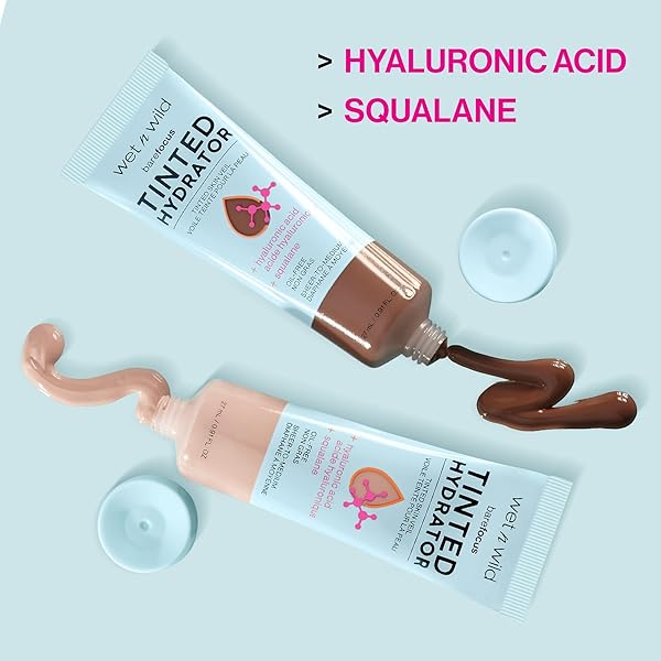 WET N WILD BARE FOCUS TINTED HYDRATOR TINTED SKIN VEIL, LIGHTWEIGHT BUILDABLE COVERAGE WITH HYALURONIC ACID & VEGAN SQUALANE, SHEER-TO-MEDIUM COVERAGE, SEMI-MATTE FINISH, CRUELTY-FREE – LIGHT MEDIUM