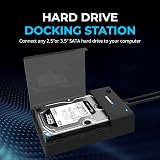 Sabrent Hard Drive Docking Station SATA SSD HDD 2.5 3.5 USB 3.0 Tool-Free view 3