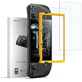 JSAUX 2-Pack Obsidian AR Screen Protector for Steam Deck OLED/LCD | with Guide Frame, Easy to Install, Anti-Reflection, Ultra Clear, Full-Screen Coverage, 10H Tempered Glass, Anti-Fingerprint