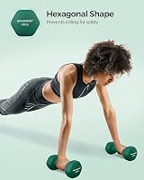 SONGMICS Set of 2 Dumbbells 4 kg Neoprene Non-Slip Green SYL68GN view 6