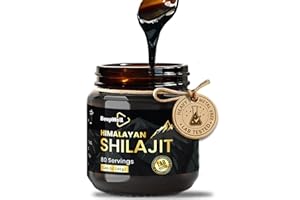 BeepWell Shilajit Resin – Pure Organic Himalayan Shilajit Natural Resin Men Women Chilajil Fulvic Acid 85+ Trace Minerals 80 Servings 1.40 oz