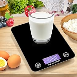 UMIRIKO Black Kitchen Digital Scale Weight Grams