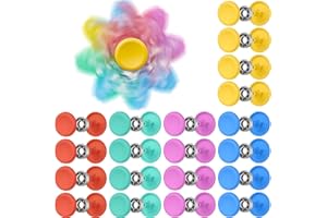 NiArt Fidget Spinner Toy DIY Bearing Set 20-Pack MR137 0.5" Single-Sealed Chrome Steel Bearing Replacement High Speed Epoxy Resin Casting Craft (4 Colors)