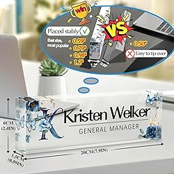 Custom Office Name Plate for Desk - Desk Name Plate