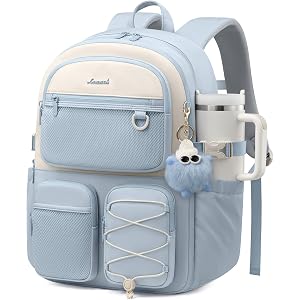LOVEVOOK School Backpack for Teen Girls, Student Cute Bookbag Purse for Middle High School, 15.6 Inch Laptop Kid Backpack Bac
