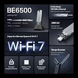 TP-Link Archer TBE400UH BE6500 WiFi 7 USB Dongle Tri-Band 6 GHz 5 GHz 2.4 GHz view 4
