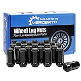 Set of 24, 14x2.0 Lug Nut 2 in XL Black Bulge Acorn