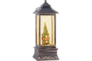 EYROSA Nutcracker Snow Globe, Christmas Snow Globes Lantern Glitter Lighted with Music, Christmas Decorations and Gift
