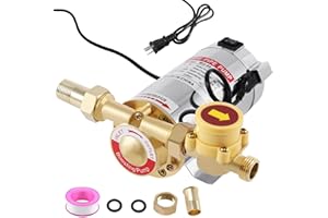 SAMGER SAMGER Samger Water Pressure Booster Pump, 110V 90W 243GPH 15PSI Home Water Pump with Automatic Water Flow Switch, Boosting Pumps for Household Shower Kitchen Bathroom Irrigation