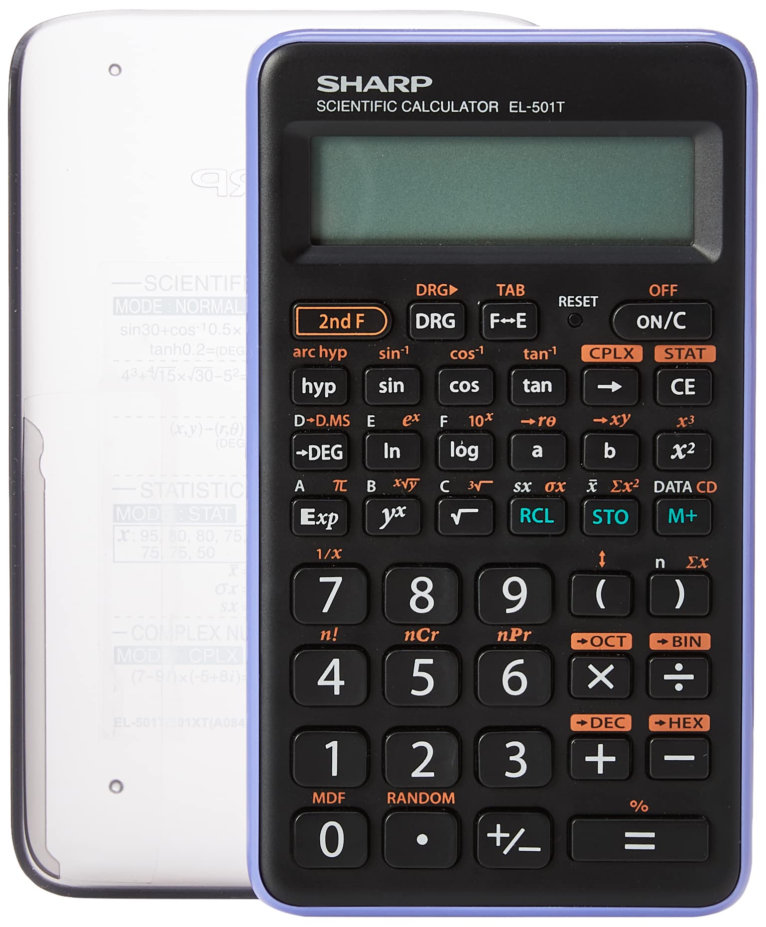 SHARP CALCULATOR SCIENTIFIC EL501TBVL,Black