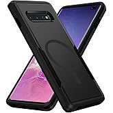 Teayoha for Samsung Galaxy S10 Plus Case,[Compatible with Magsafe] [Military Grade Drop Tested] Shockproof Magnetic Tough Rugged Protective Phone Case -6.4 inch (Black)